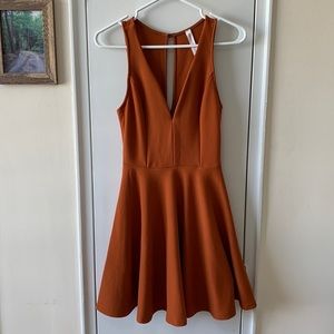 Burnt Orange Seven Sisters Flare Dress (US M)
